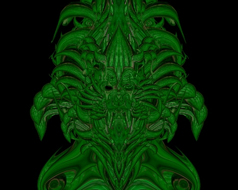 Creation of absorbing green: Step 18